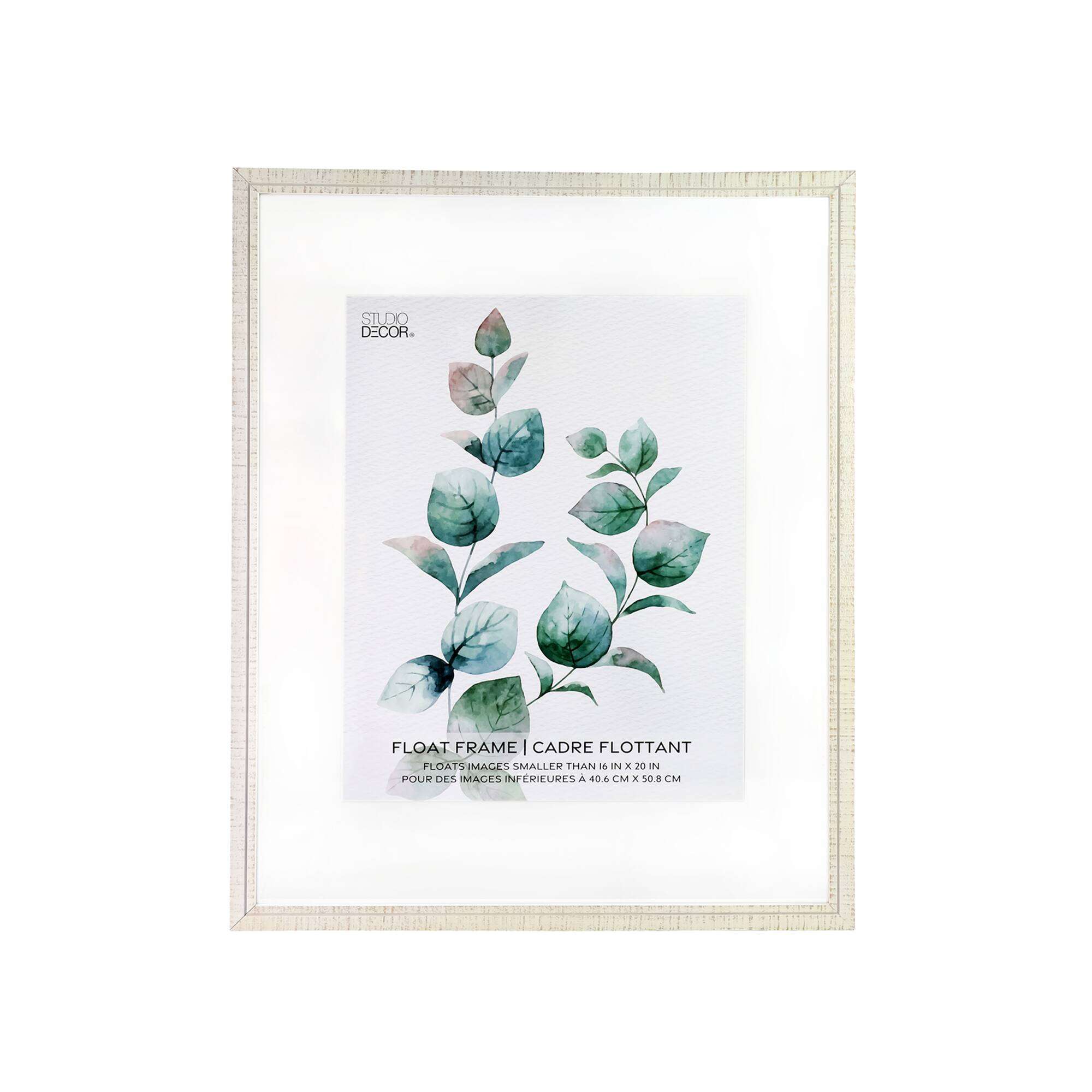 White Wooden Float Frame by Studio Décor